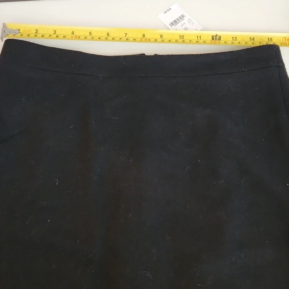 J Crew Mercantile Skirt Women's Size 6 Black Wool Polyester Blend Nwt NEW